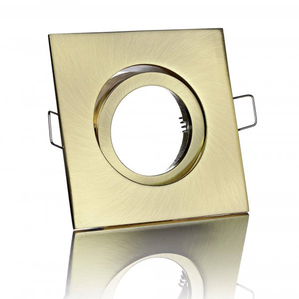 LED Einbaustrahler | schwenkbar | IP20 | Eckig | Gold