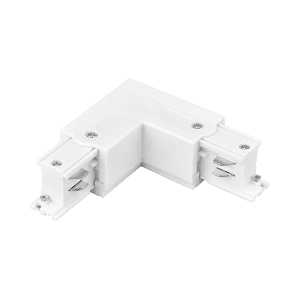 Verbindungsstück für 3-Phasen Schiene | L-Form | weiß