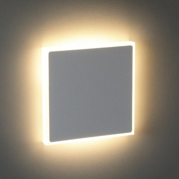 Treppenbeleuchtung - LED Wandeinbauleuchte in Schwarz viereckig - 230V 1,5W