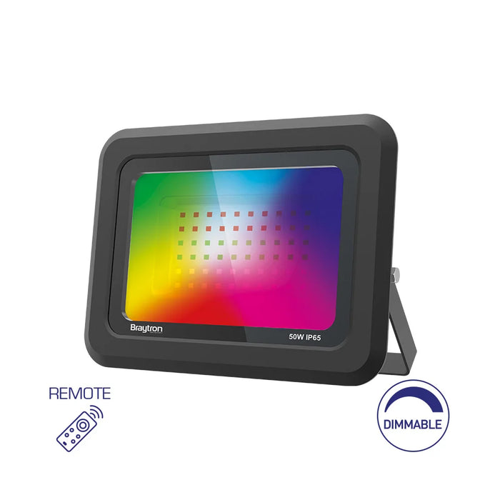LED Flutlichtstrahler 50W RGB | schwarz | IP65