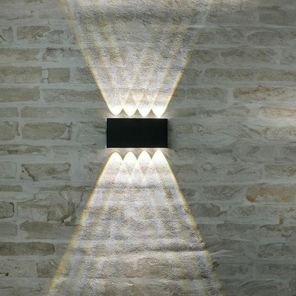LED Wandleuchte Schwarz 8W | CCT | IP65 | Weiß