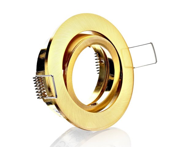 LED Einbaustrahler Gold Rund