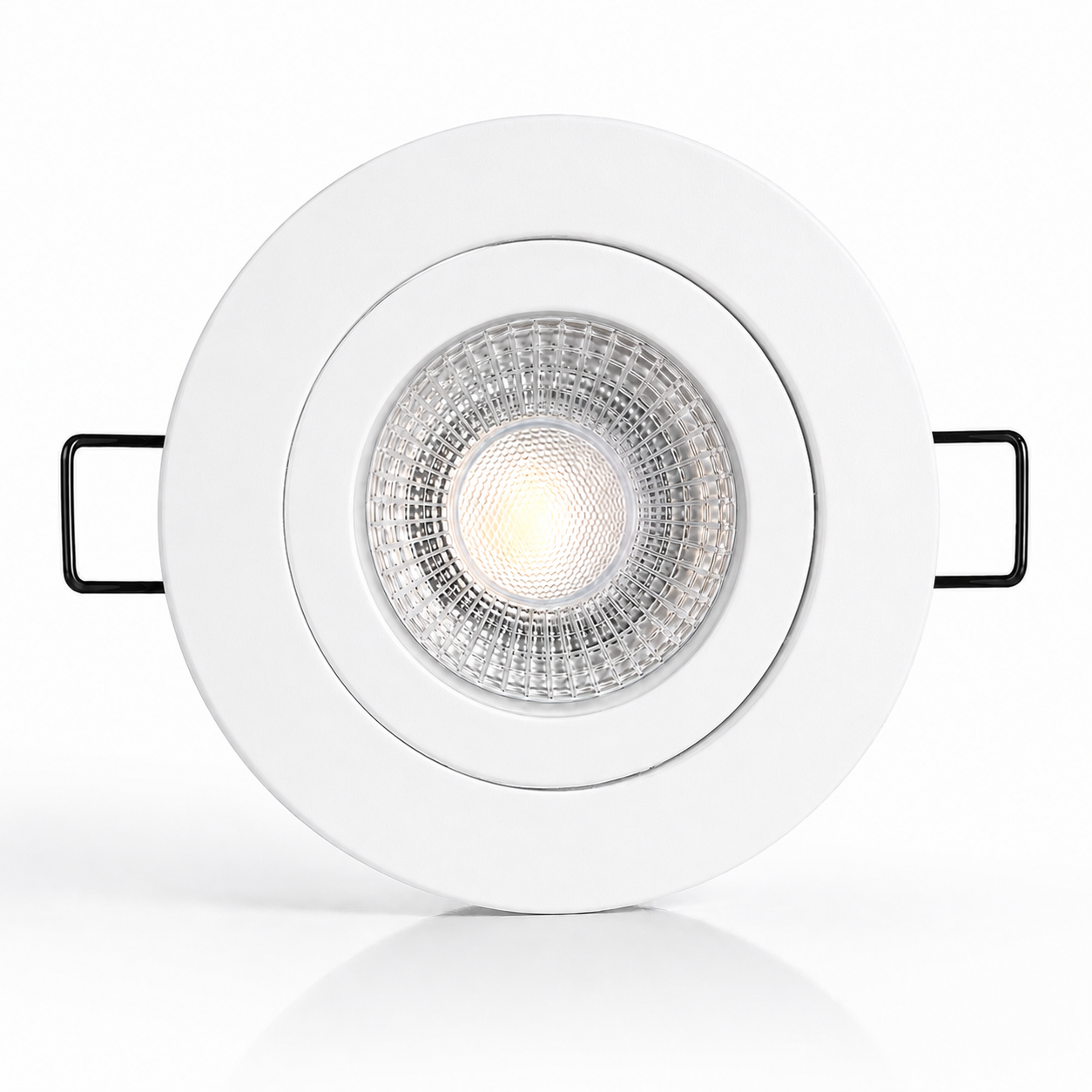 LED Einbaustrahler 68mm Weiß Matt GU10 Schwenkbar 5W 3-fach Lichtfarbe 3000K-6000K