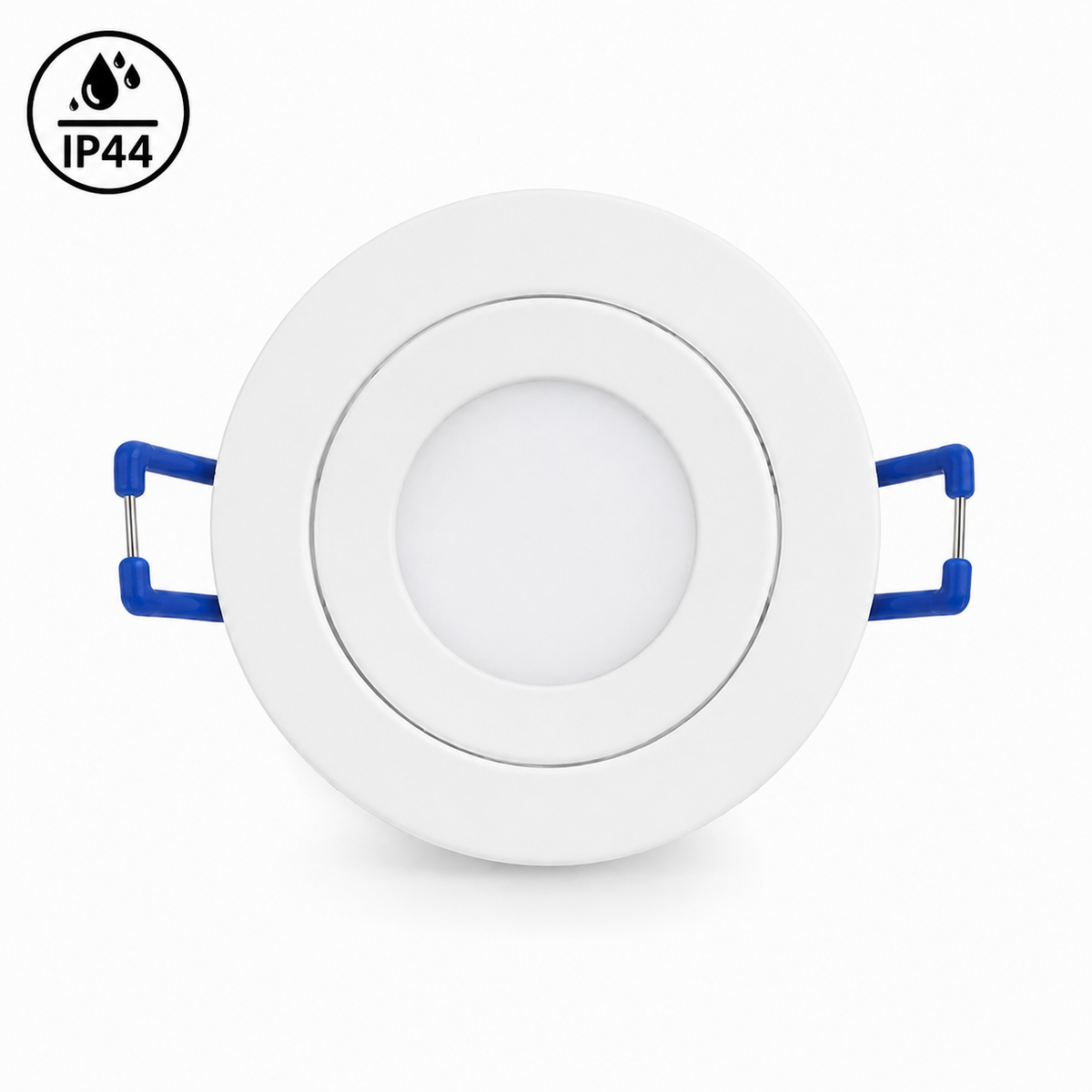 Mini LED Einbaustrahler 3W 230V IP44 Weiß Matt – Dimmbar, 3000K/6000K, Ø55mm