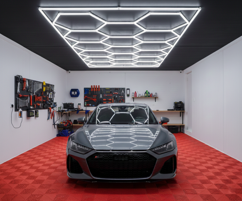 LED Hexagon Deckenbeleuchtung 654W | 6500K Kaltweiß