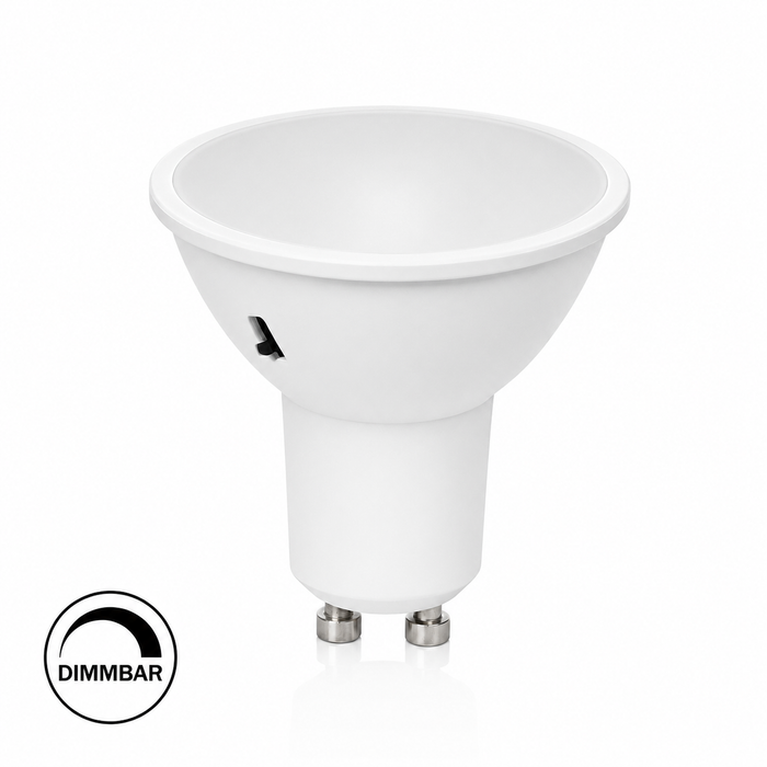 GU10 LED Leuchtmittel 5W 230V Kappe – CCT 3000K/4000K/6000K – 3 Lichtfarben – dimmbar – für Einbaustrahler