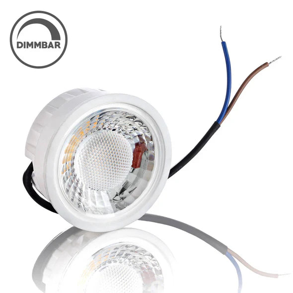Flacher, eckiger Bodeneinbaustrahler IP67, Schwarz Matt, inkl. 5W LED-Modul, 230V, 120° Abstrahlwinkel.