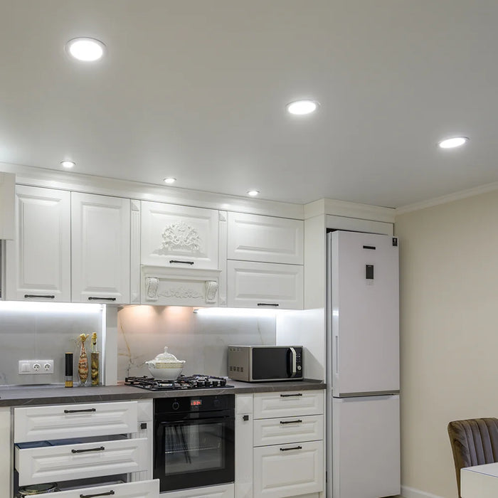 LED Panel Einbauleuchte rund 3W IP20 Ø 7,5 cm | CCT (warmweiß 3000K, neutralweiß 4200K, kaltweiß 6400K)