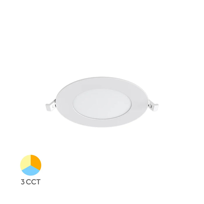 LED Panel Einbauleuchte rund 6W IP20 Ø 11,5 cm | CCT (warmweiß 3000K, neutralweiß 4200K, kaltweiß 6400K)