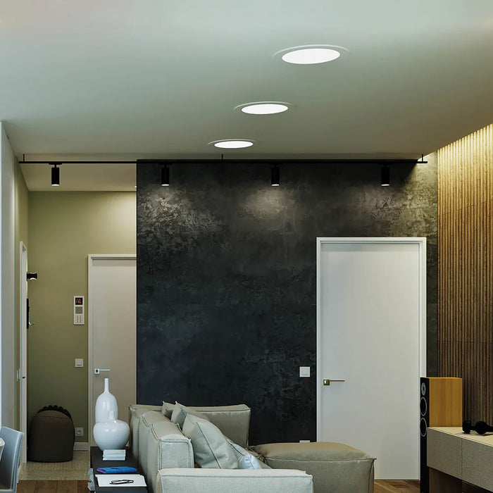 LED Panel Einbauleuchte rund 9W IP20 Ø 13,0 cm | CCT (warmweiß 3000K, neutralweiß 4200K, kaltweiß 6400K)