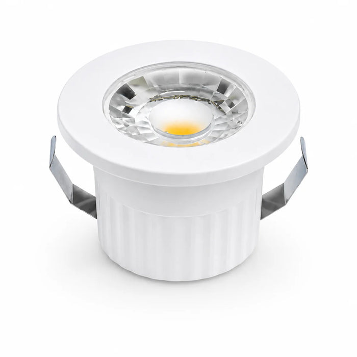 LED Einbaustrahler 3W 230V IP54 – CCT 3000K/4000K/6400K, Ø44mm, 35mm Einbaumaß, 4 Designringe