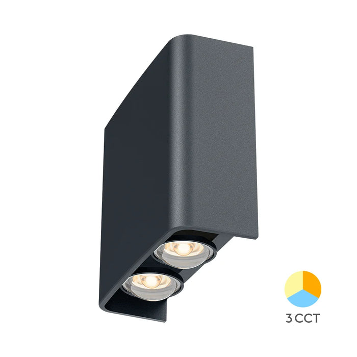 LED Wandleuchte Schwarz 4W | CCT | IP65