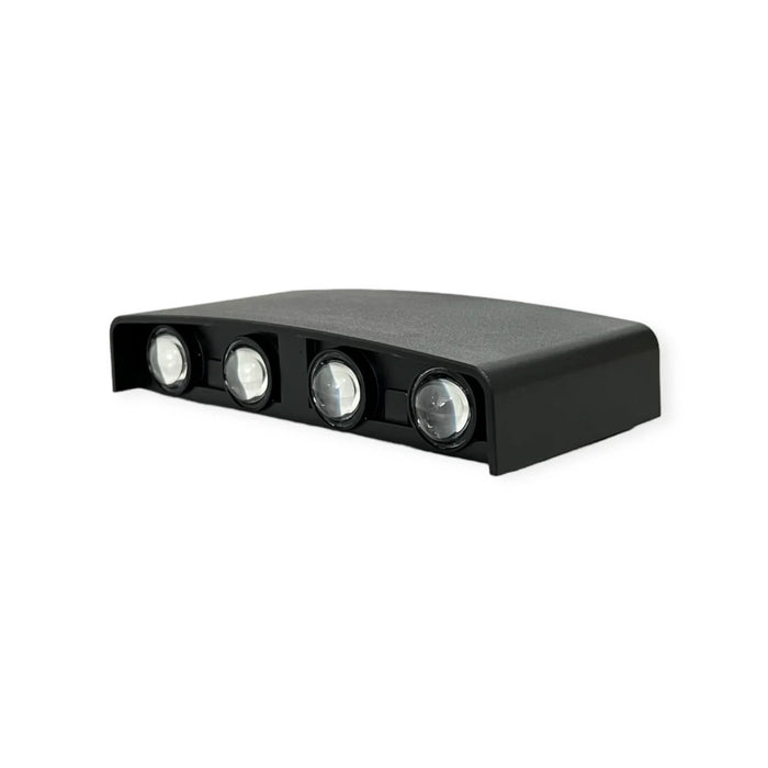 LED Wandleuchte Schwarz 8W | CCT | IP65 | Weiß