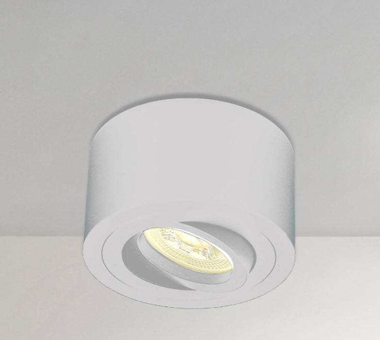LED Aufbaustrahler Flach Weiß Rund – 5W Dimmbar – 230V – 120°