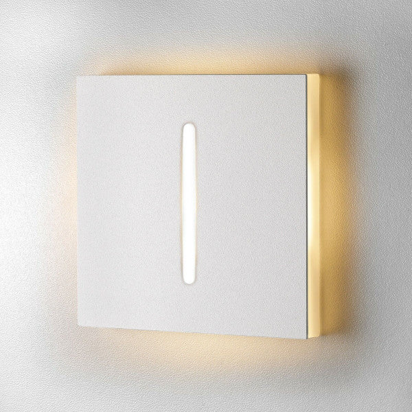 Treppenbeleuchtung - LED Wandeinbauleuchte Schlitz in Weiß - 230V 1,5W